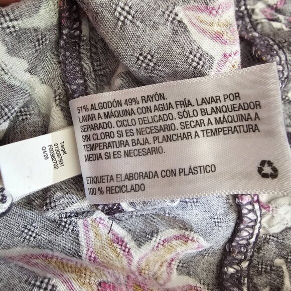 Universal Thread Floral Ruffled Flutter Sleeve Sleeveless A-Line Maxi Dress, M - Picture 10 of 11